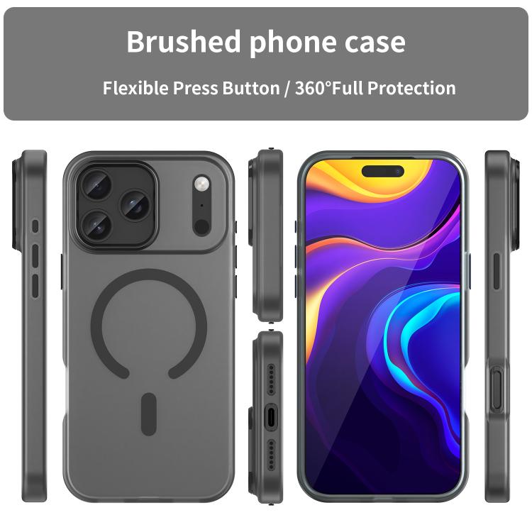 MagSafe Frosted Translucent TPU + PC Full Coverage Phone Case, For iPhone 17 Air, iPhone 16e, For iPhone 16 Pro Max