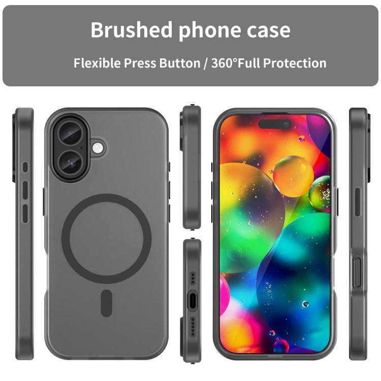MagSafe Frosted Translucent TPU + PC Full Coverage Phone Case, For iPhone 17 Pro Max, For iPhone 17 Pro, For iPhone 17