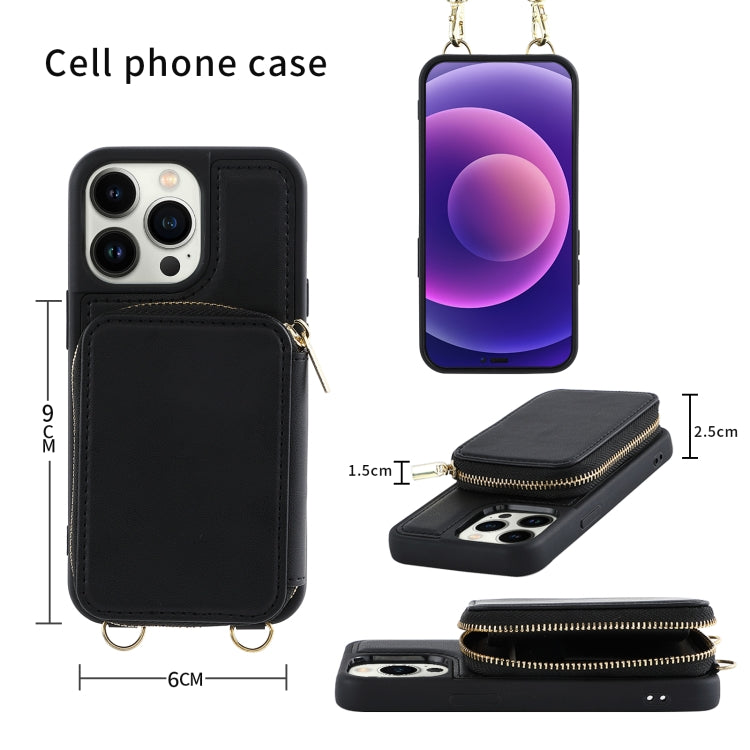 Multifunctional Zipper Wallet RFID Phone Leather Case, Series 5