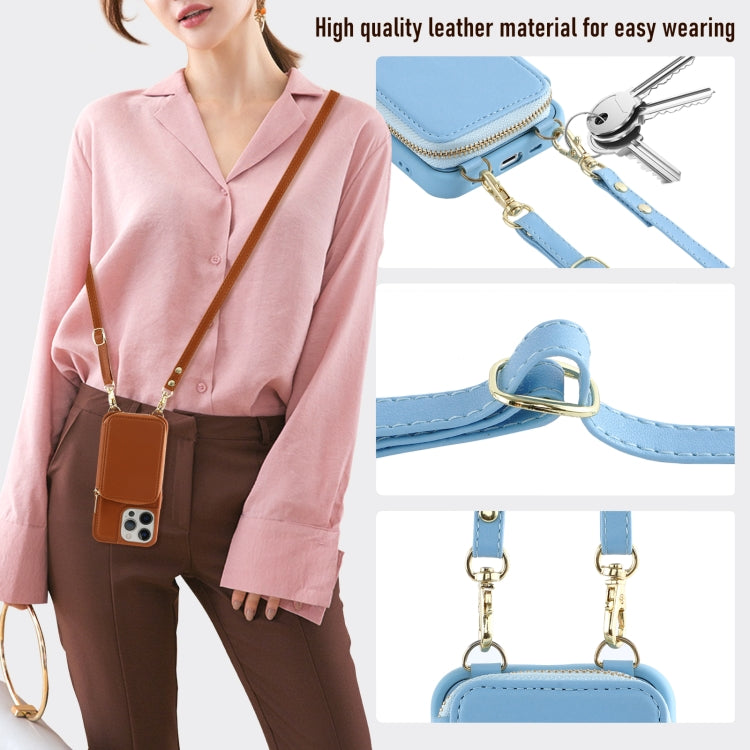 Multifunctional Zipper Wallet RFID Phone Leather Case, Series 5