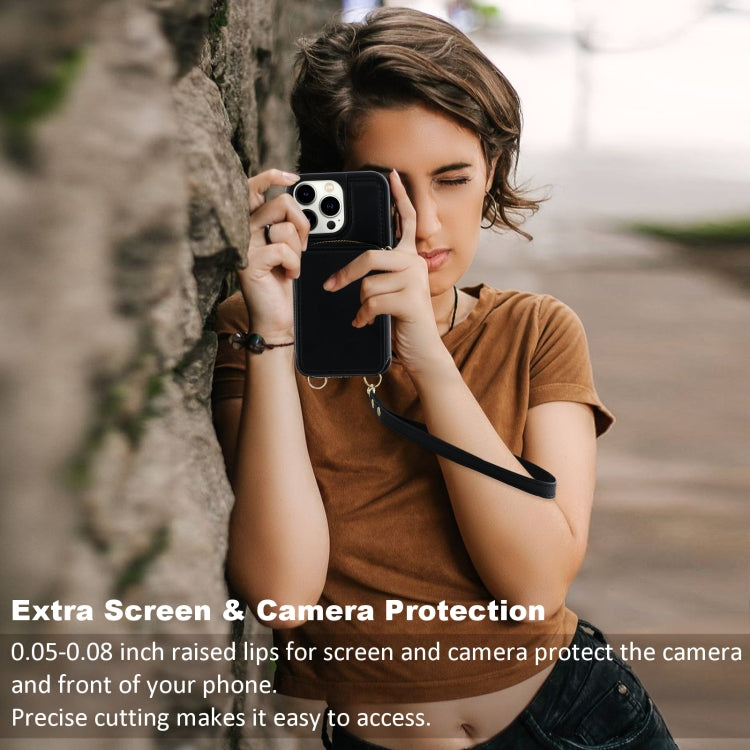 Multifunctional Zipper Wallet RFID Phone Leather Case, Series 5