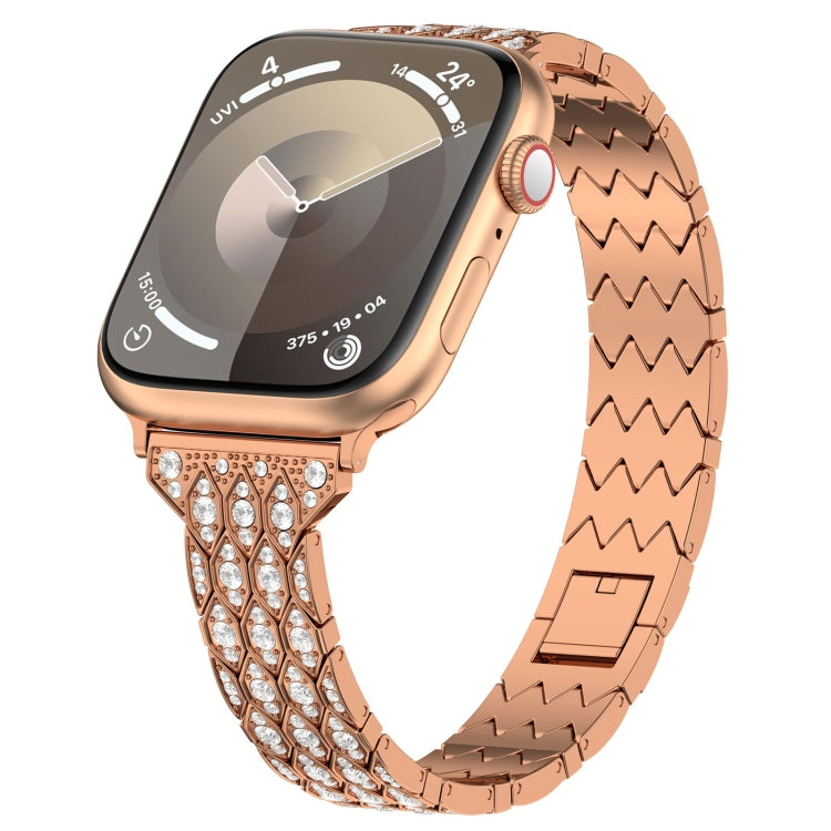 Devil Eye Diamond Bracelet Metal Watch Band, For Apple Watch SE 2023 44mm, For Apple Watch SE 2023 40mm, For Apple Watch Ultra 2 49mm, For Apple Watch Series 9 45mm, For Apple Watch Series 9 41mm, For Apple Watch Ultra 49mm