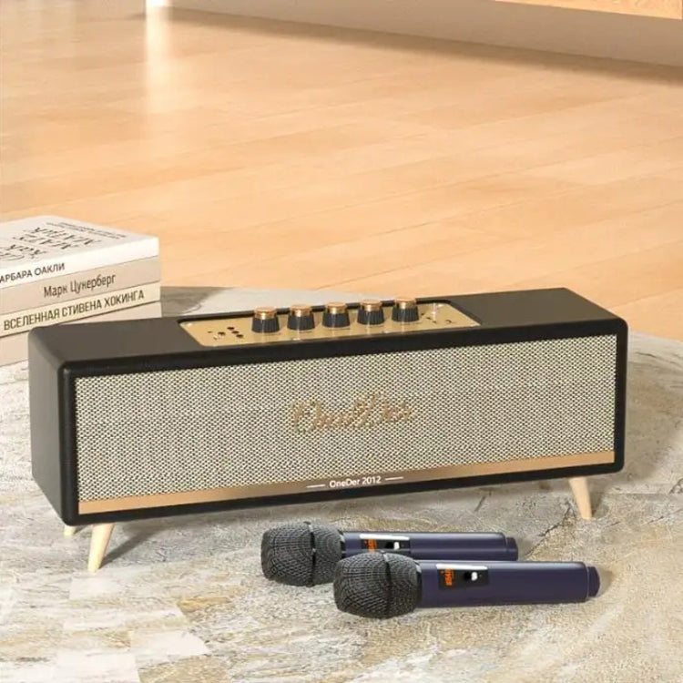 Oneder D8 Wireless Retro Dual Microphone Bluetooth Speaker