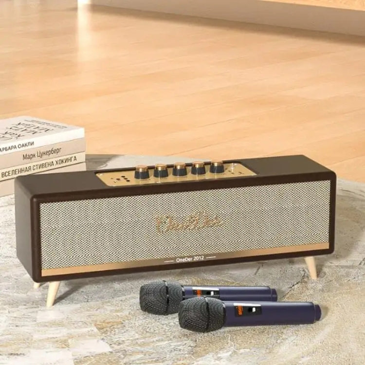 Oneder D8 Wireless Retro Dual Microphone Bluetooth Speaker