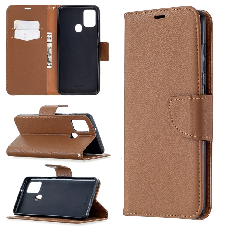 Pure Color Horizontal Flip PU Leather Case with Holder & Card Slots & Wallet & Lanyard, For Samsung Galaxy A21s