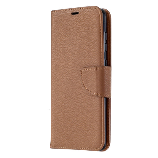 Galaxy A21s horizontal flip case front view showing pure color design and holder