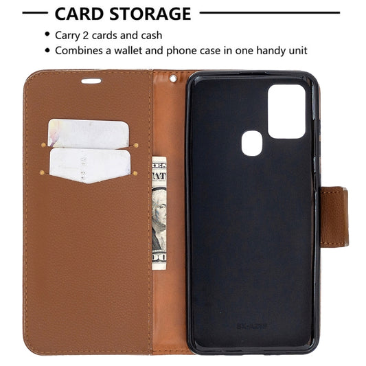 Galaxy A21s flip case back panel with lanyard attachment point