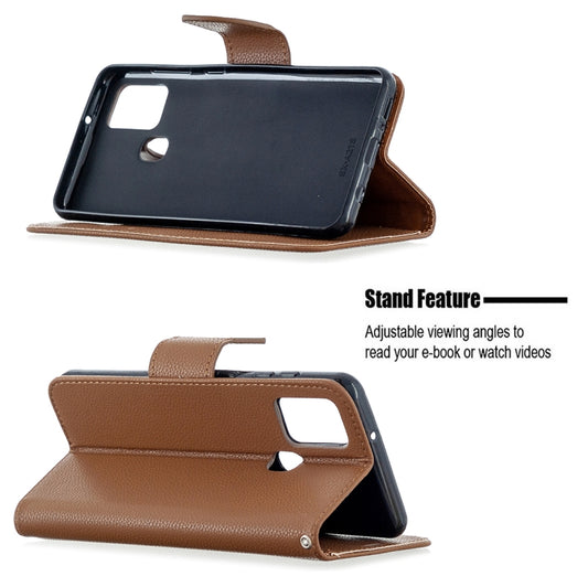 Pure color PU leather Samsung Galaxy A21s case closed position detail