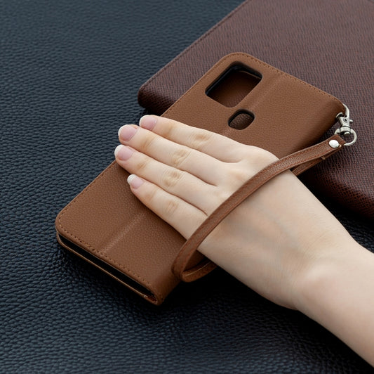 Galaxy A21s phone case open showing card wallet slots and phone holder