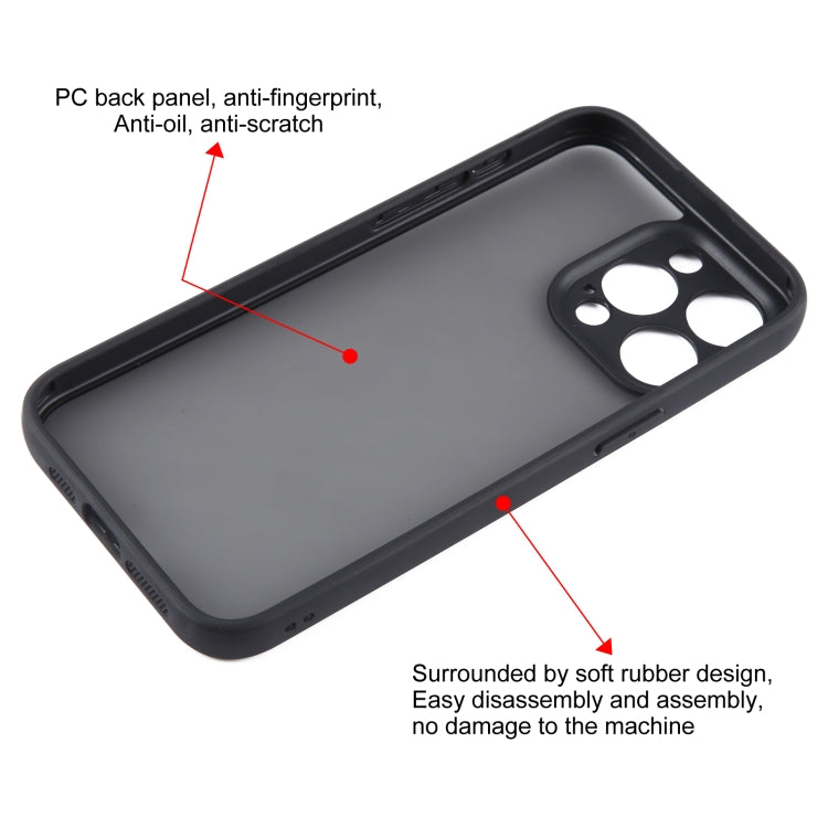 Fine Pore Matte Black TPU + PC Phone Case, For iPhone 15 Pro Max, For iPhone 15 Pro, For iPhone 15 Plus, For iPhone 15, For iPhone 14 Plus, For iPhone 14, For iPhone 14 Pro, For iPhone 14 Pro Max, For iPhone SE 2022 / 2020 / 8 / 7, For iPhone 13 Pro Ma...
