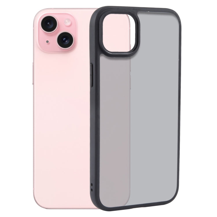 Big Pore Matte Black TPU + PC Phone Case, For iPhone 15 Pro Max, For iPhone 15 Pro, For iPhone 15 Plus, For iPhone 15