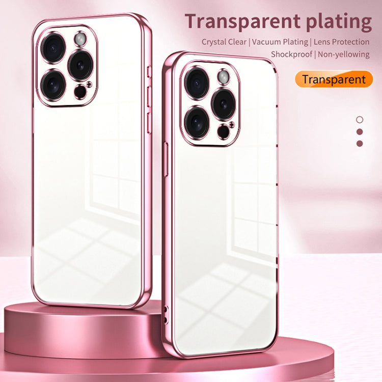 Transparent Plating Fine Hole Phone Case