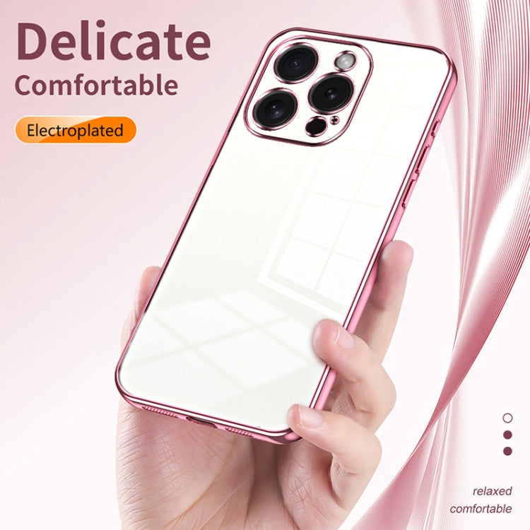 Transparent Plating Fine Hole Phone Case
