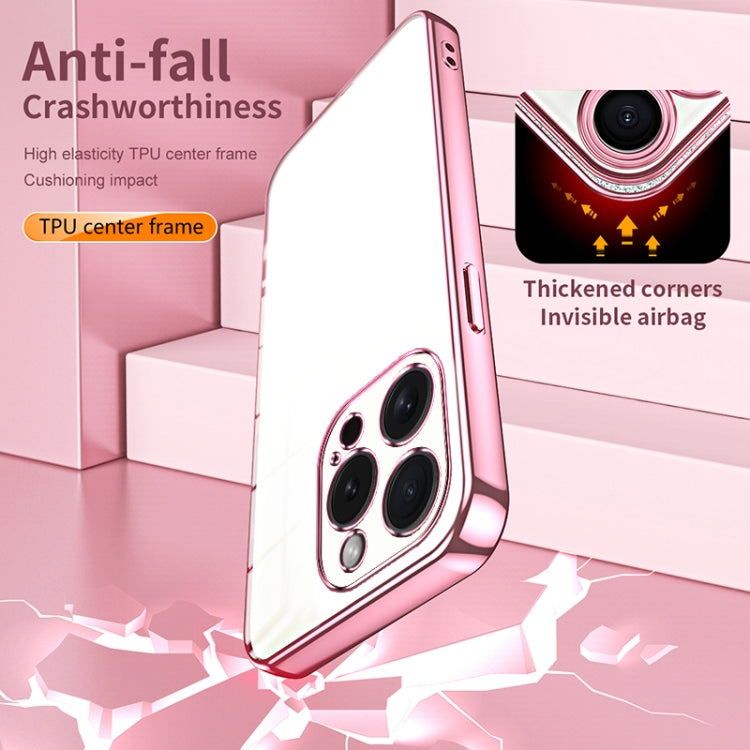 Transparent Plating Fine Hole Phone Case