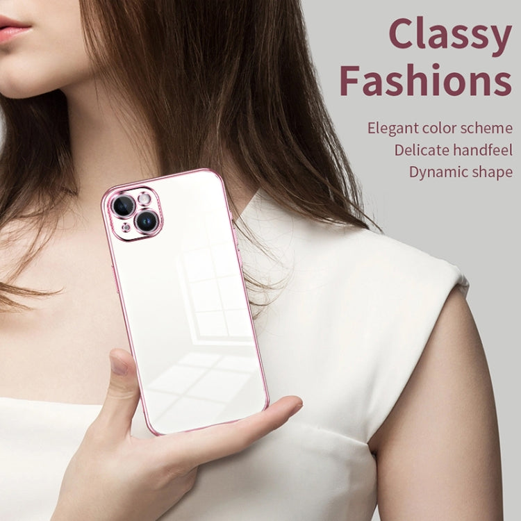 Transparent Plating Fine Hole Phone Case