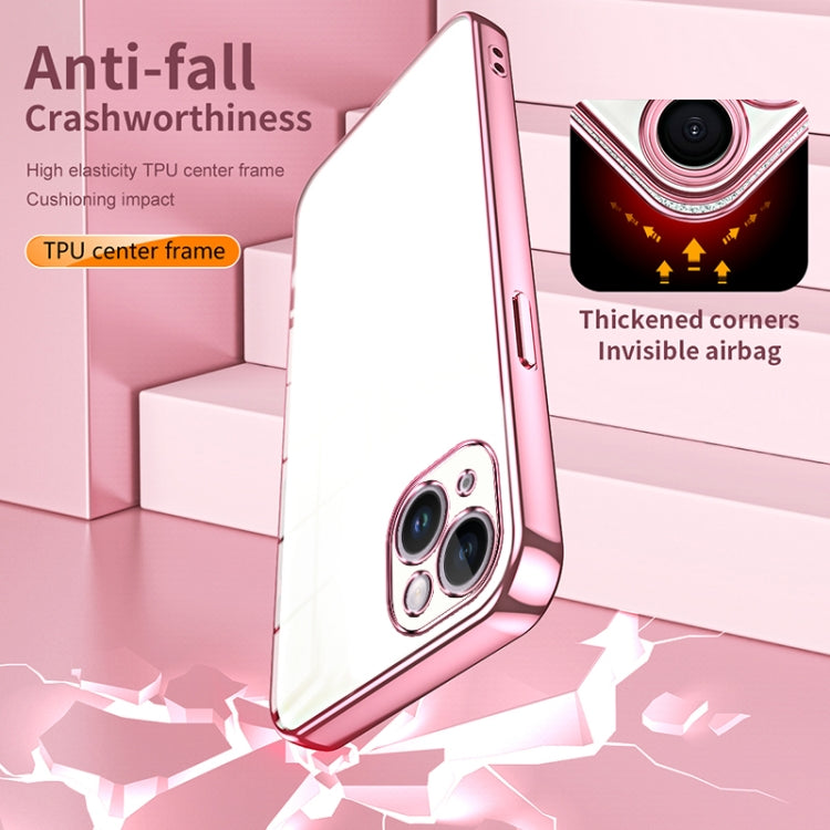 Transparent Plating Fine Hole Phone Case