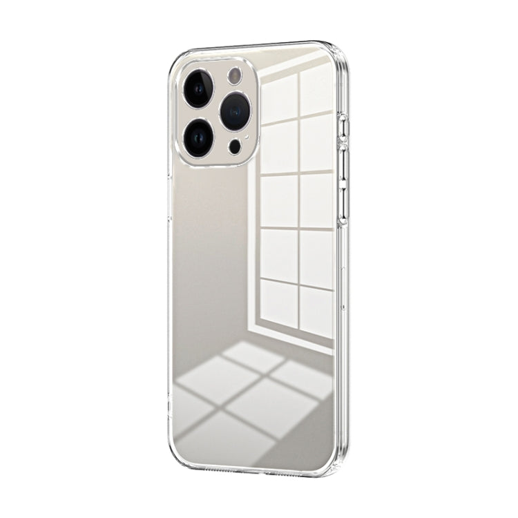 Transparent Plating Fine Hole Phone Case, For iPhone 14 Pro, For iPhone 14 Pro Max, For iPhone SE 2022 / 2020 / 8 / 7