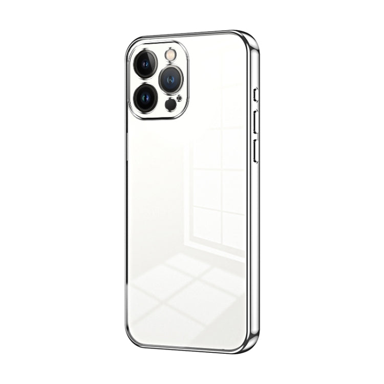 Transparent Plating Fine Hole Phone Case, For iPhone 13 Pro Max, For iPhone 13 Pro, For iPhone 13