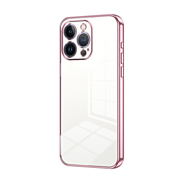 Transparent Plating Fine Hole Phone Case, For iPhone 13 Pro Max, For iPhone 13 Pro, For iPhone 13