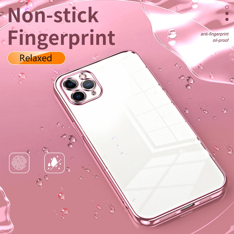 Transparent Plating Fine Hole Phone Case, For iPhone 11 Pro Max, For iPhone 11, For iPhone 11 Pro