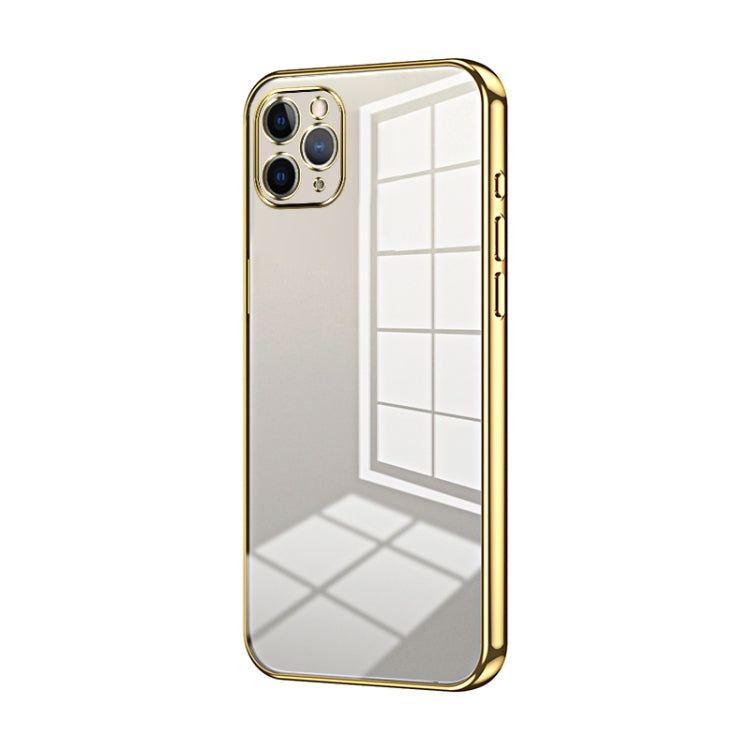 Transparent Plating Fine Hole Phone Case, For iPhone 11 Pro Max, For iPhone 11, For iPhone 11 Pro