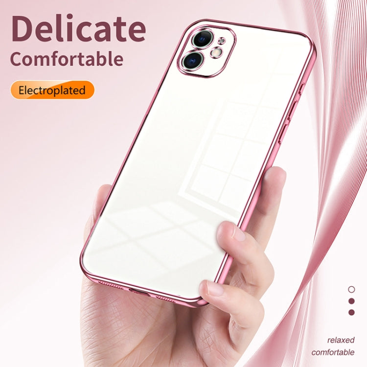 Transparent Plating Fine Hole Phone Case