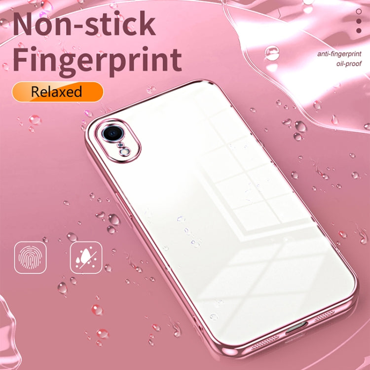 Transparent Plating Fine Hole Phone Case