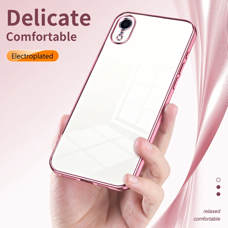 Transparent Plating Fine Hole Phone Case