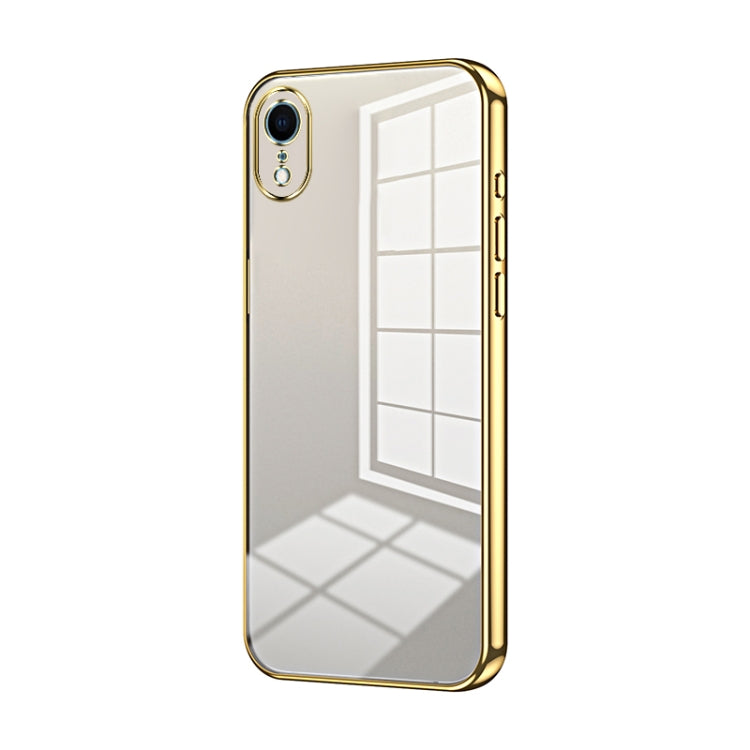 Transparent Plating Fine Hole Phone Case, For iPhone X / XS, For iPhone XR, For iPhone XS Max