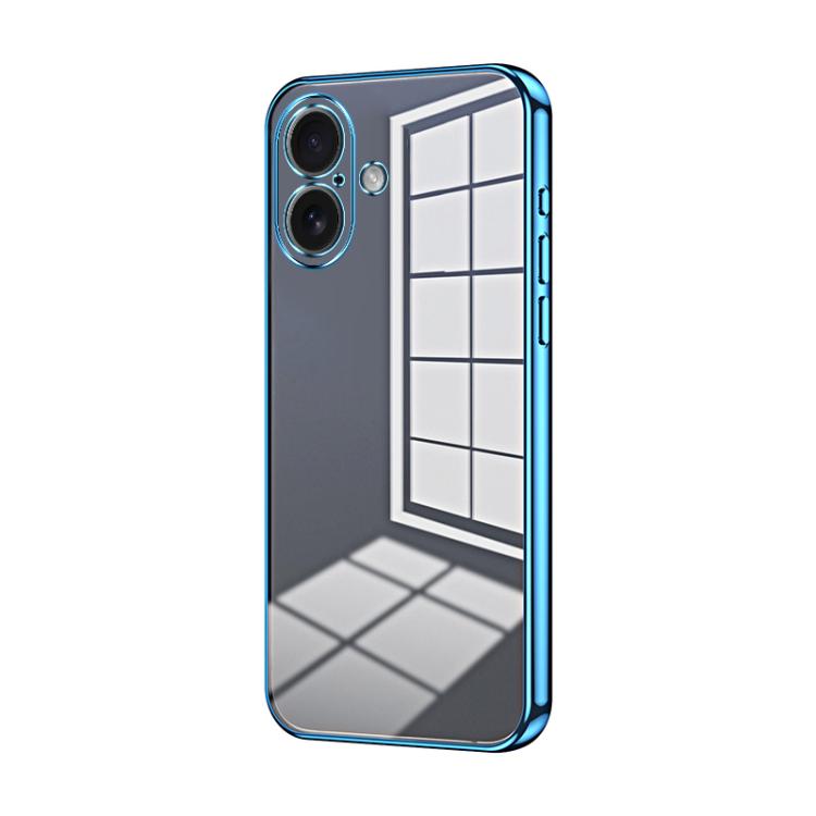 Transparent Plating Fine Hole Phone Case, For iPhone 17, For iPhone Air, For iPhone 16 Pro Max