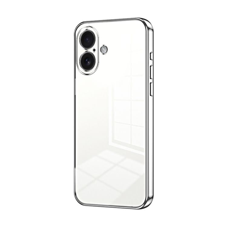 Transparent Plating Fine Hole Phone Case, For iPhone 17, For iPhone Air, For iPhone 16 Pro Max