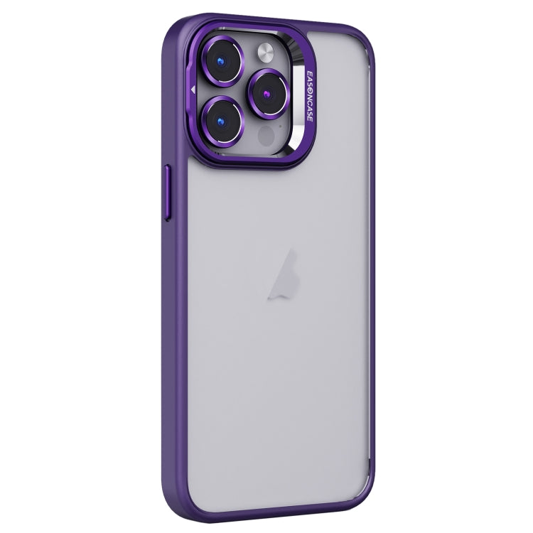 Coque de téléphone givrée en PC + TPU avec support d'objectif invisible, pour iPhone 15 Pro Max, iPhone 15 Pro, iPhone 15 Plus, iPhone 15