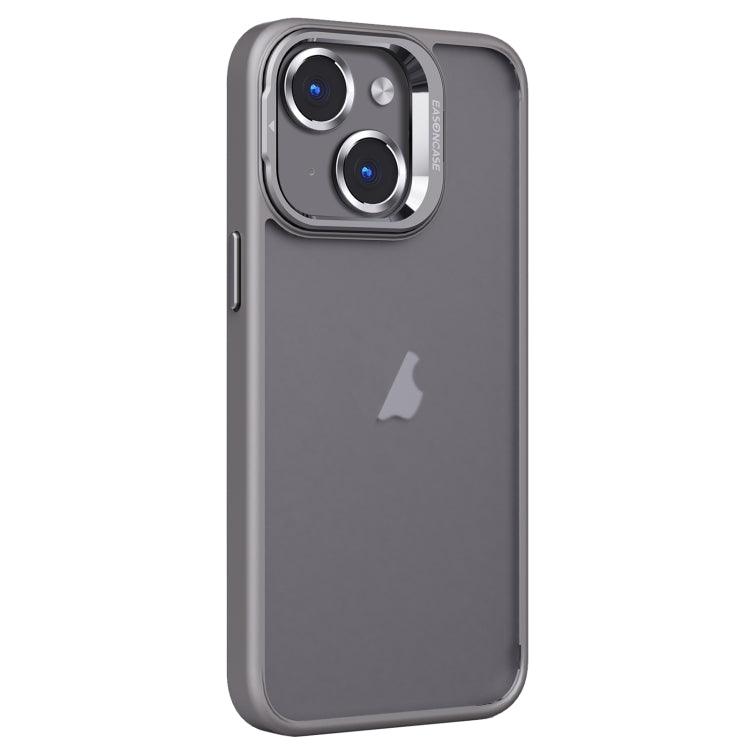 Coque de téléphone givrée en PC + TPU avec support d'objectif invisible, pour iPhone 15 Pro Max, iPhone 15 Pro, iPhone 15 Plus, iPhone 15