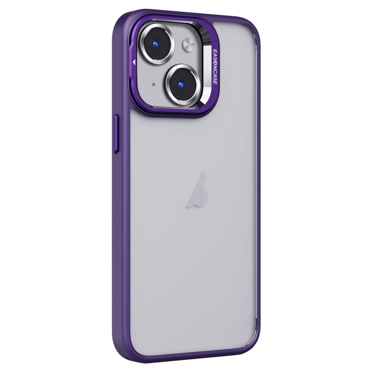 Coque de téléphone givrée en PC + TPU avec support d'objectif invisible, pour iPhone 15 Pro Max, iPhone 15 Pro, iPhone 15 Plus, iPhone 15