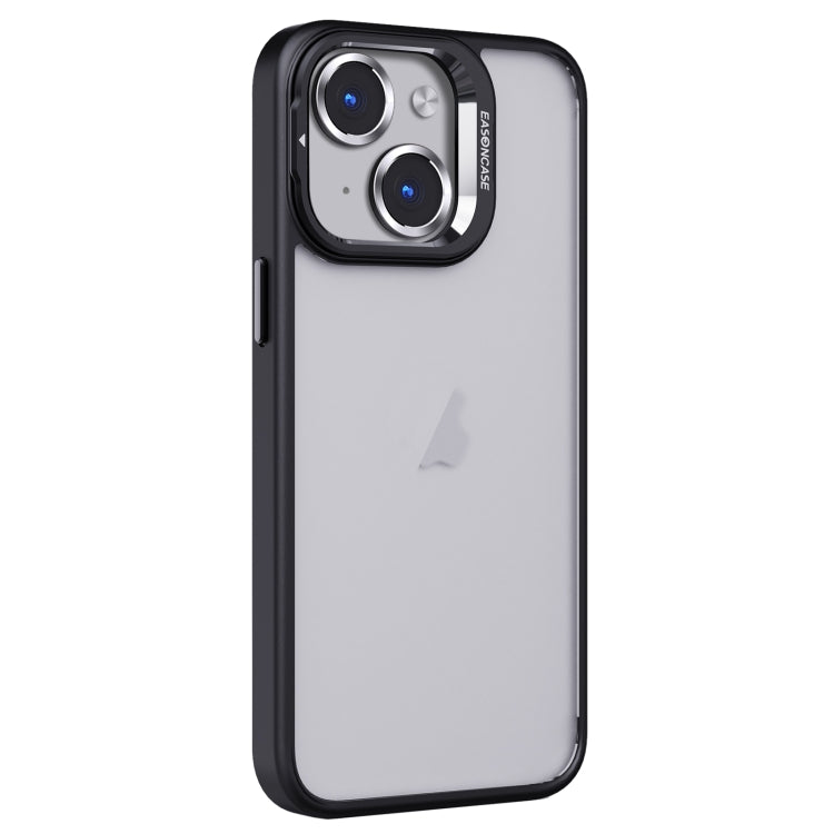 Coque de téléphone givrée en PC + TPU avec support d'objectif invisible, pour iPhone 15 Pro Max, iPhone 15 Pro, iPhone 15 Plus, iPhone 15