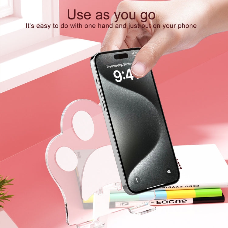 Portable Foldable Cat Claw Acrylic Lazy Holder, Black, Orange, Pink, Green, White