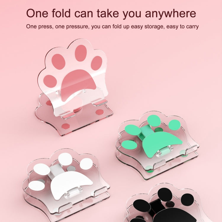 Portable Foldable Cat Claw Acrylic Lazy Holder, Black, Orange, Pink, Green, White