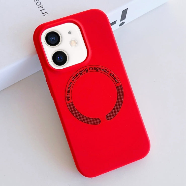 MagSafe Magnetic Liquid Silicone Phone Case, For iPhone 11
