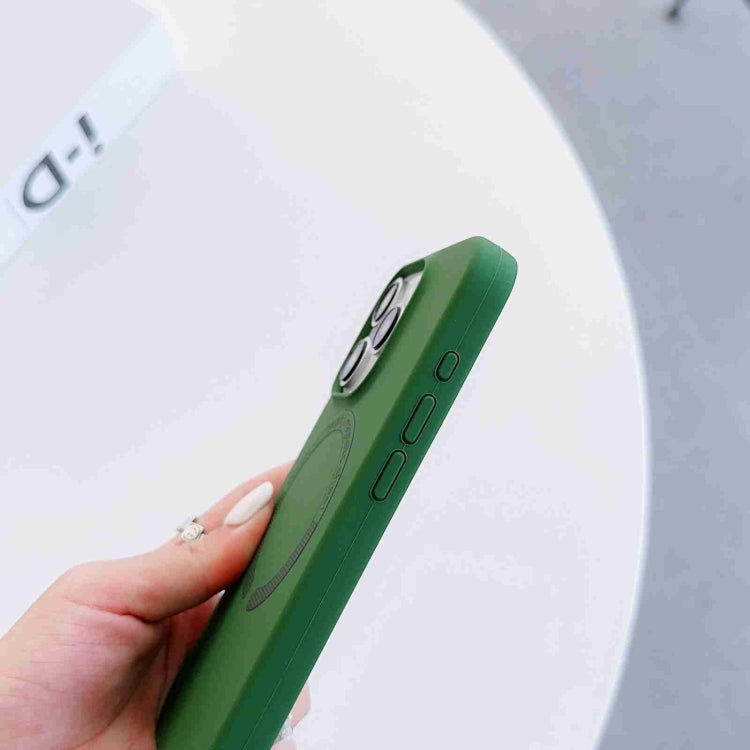 MagSafe Magnetic Liquid Silicone Phone Case, For iPhone 11