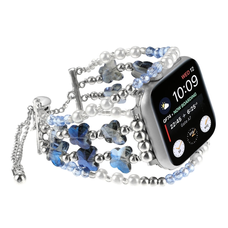 Butterfly Chain Bracelet Metal Watch Band, For Apple Watch SE 40mm, For Apple Watch SE 44mm, For Apple Watch Series 6 40mm, For Apple Watch Series 6 44mm