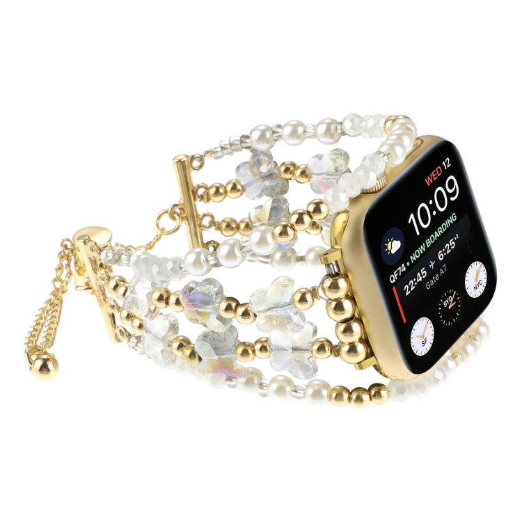 Butterfly Chain Bracelet Metal Watch Band, For Apple Watch SE 40mm, For Apple Watch SE 44mm, For Apple Watch Series 6 40mm, For Apple Watch Series 6 44mm