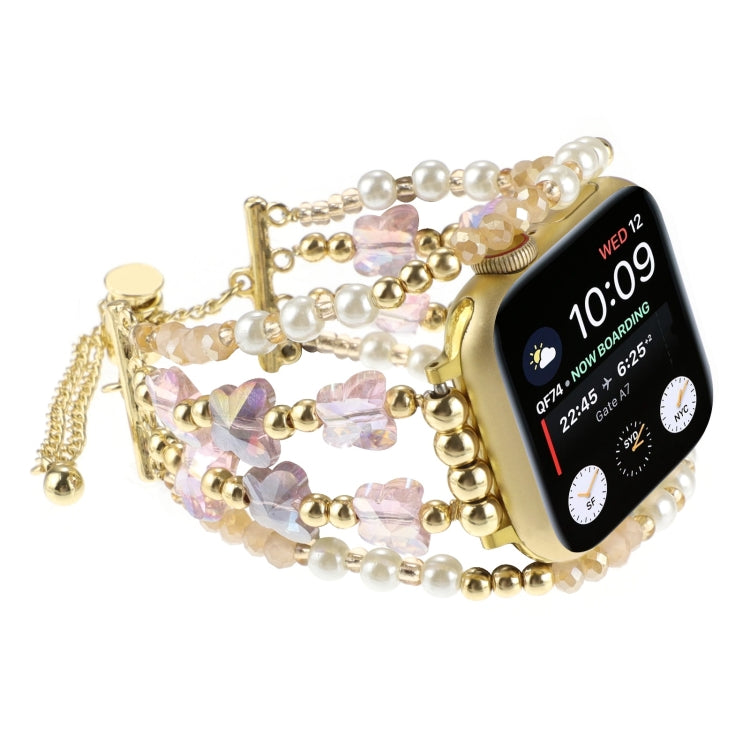 Butterfly Chain Bracelet Metal Watch Band, For Apple Watch SE 40mm, For Apple Watch SE 44mm, For Apple Watch Series 6 40mm, For Apple Watch Series 6 44mm