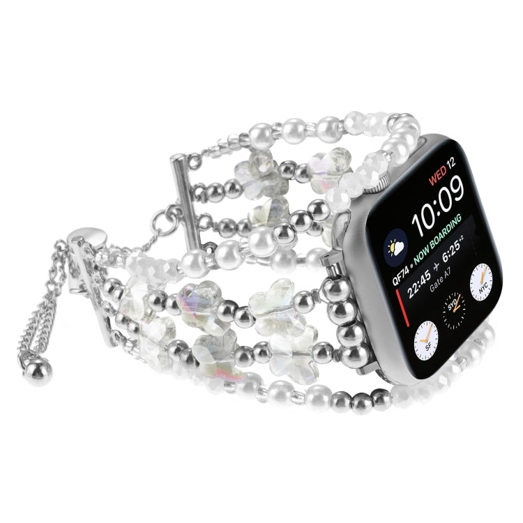 Butterfly Chain Bracelet Metal Watch Band, For Apple Watch SE 40mm, For Apple Watch SE 44mm, For Apple Watch Series 6 40mm, For Apple Watch Series 6 44mm