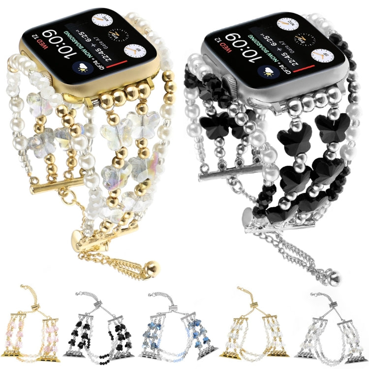 Butterfly Chain Bracelet Metal Watch Band, For Apple Watch SE 40mm, For Apple Watch SE 44mm, For Apple Watch Series 6 40mm, For Apple Watch Series 6 44mm