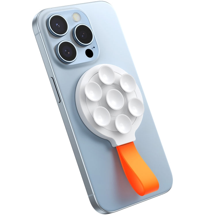 JOYROOM JR-ZS393 Suction Cup Magnetic Phone Holder, JR-ZS393 (White Orange)