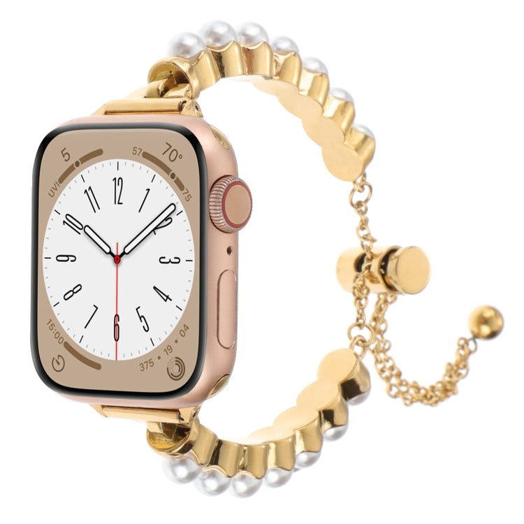 Pearl Bracelet Metal Watch Band, For Apple Watch 42mm, For Apple Watch 38mm