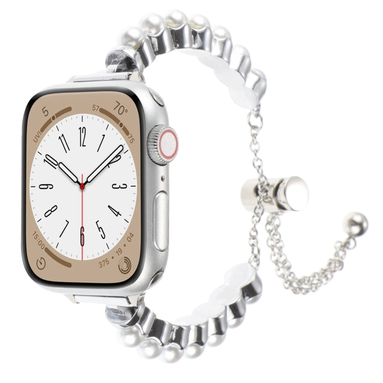 Pearl Bracelet Metal Watch Band, For Apple Watch 42mm, For Apple Watch 38mm
