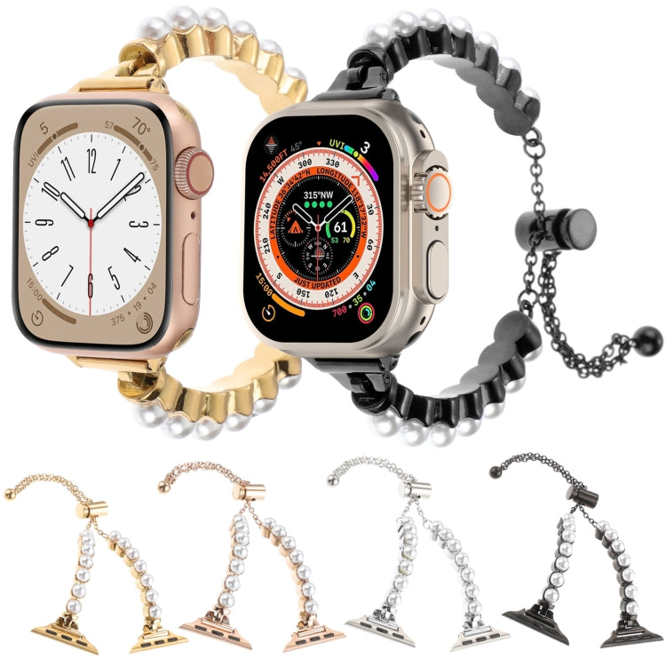 Pearl Bracelet Metal Watch Band, For Apple Watch 42mm, For Apple Watch 38mm