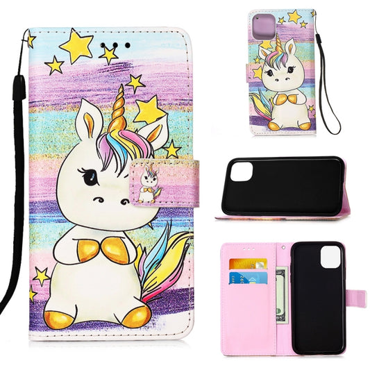 Painted flat texture leather case for iPhone 12 and 12 Pro with lanyard attachment and card slot