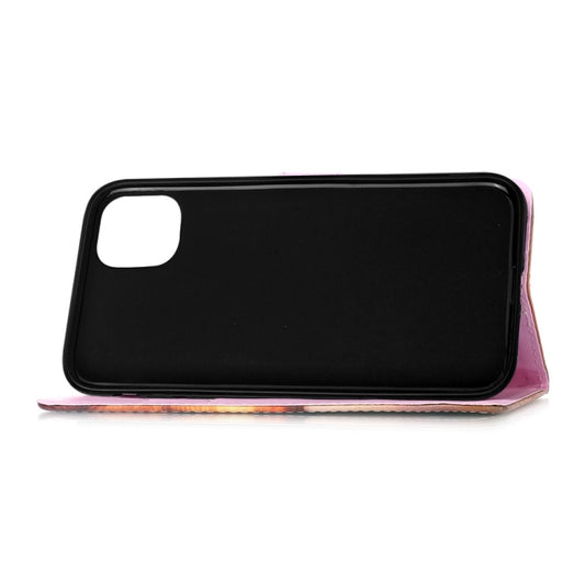 Flat texture leather iPhone case with lanyard, card pocket, and holder for iPhone 12 series